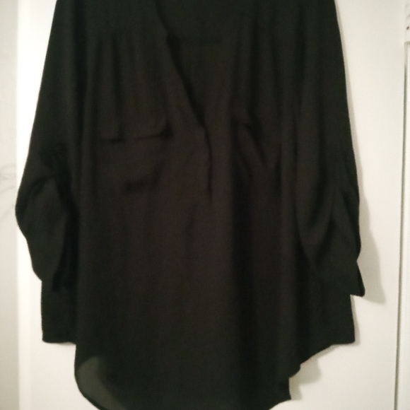 torrid Tops - Torrid Harper Classic Black Blouse Size1